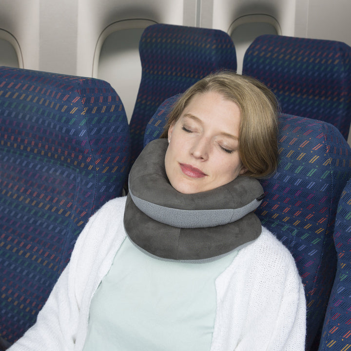 Deluxe Neck Pillow / Dark Gray/Light Gray