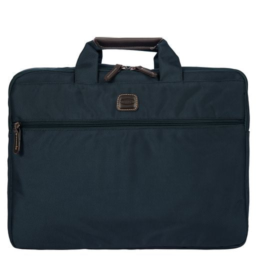 Briefcase / Blue/Espresso Trim