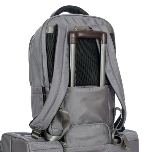 Large Backpack / Grey/Espresso Trim